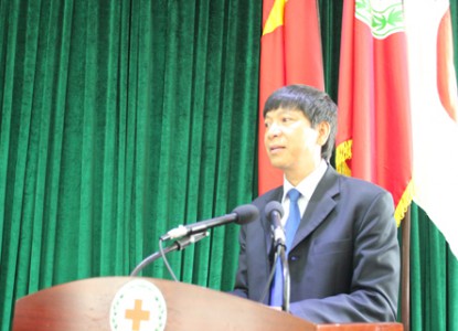 Ông Đoàn Văn Thái, Phó Chủ tịch, Tổng thư ký Hội Chữ thập đỏ Việt Nam khai mạc Hội Thảo