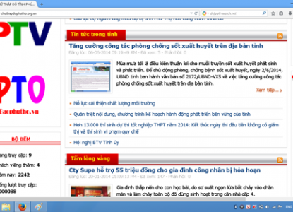 Website Chữ thập đỏ Phú Thọ đạt trên 1 triệu lượt truy cập