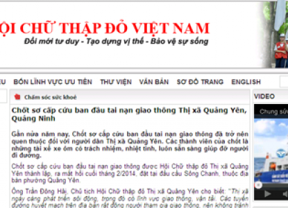 Chốt sơ cấp cứu ban đầu tai nạn giao thông Thị xã Quảng Yên, Quảng Ninh