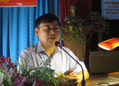 Đc Nguyễn Văn Giang - PCT UBND huyện phát biểu chỉ đạo