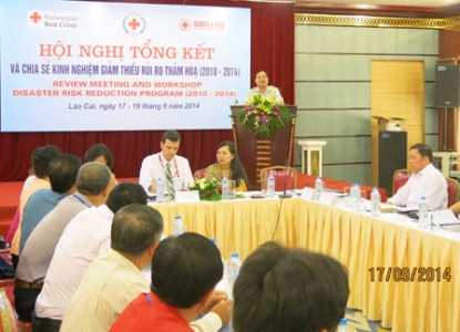 Chủ tịch Trung ương Hội Chữ thập đỏ Việt Nam Nguyễn Hải Đường phát biểu khai mạc Hội nghị