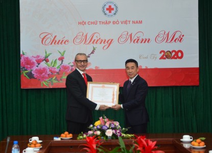 Chia tay và chào mừng Trưởng đại diện Văn phòng Ủy ban Chữ thập đỏ quốc tế tại Việt Nam