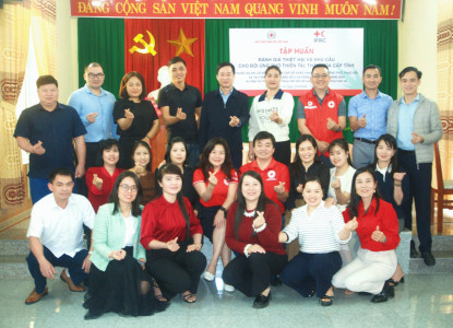 Tập huấn đánh giá thiệt hại và nhu cầu cho Đội ứng phó thiên tai cấp tỉnh