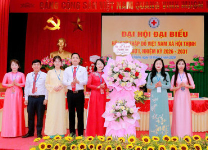 CHÚC MỪNG CÁC XÃ VÕ MIẾU, HỘI THỊNH, LẠC SƠN, MƯỜNG VANG ĐÃ TỔ CHỨC THÀNH CÔNG ĐẠI HỘI ĐẠI BIỂU HỘI CHỮ THẬP ĐỎ CẤP CƠ SỞ LẦN THỨ I, NHIỆM KỲ 2026 – 2031
