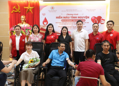 Chung tay sẻ chia sự sống qua ngày hội hiến máu tại xã Tam Dương Bắc
