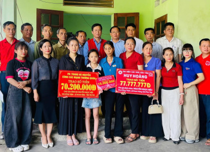 CỘNG ĐỒNG CHUNG TAY HỖ TRỢ GIA ĐÌNH CÓ HOÀN CẢNH KHÓ KHĂN TẠI ĐOAN HÙNG